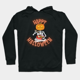 Happy Halloween from a Pumpkin with Ramen Hoodie